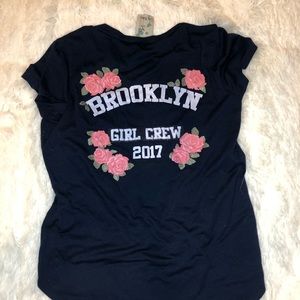 Lily Bleu Navy Rose Brooklyn T. Girls SZ L 14
